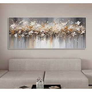 Misty Blossom Dreams – abstrakcyjna poezja kwiatów na płótnie