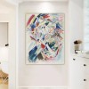 Abstrakcyjna ekspresjonistyczna sztuka na płótnie: Kolorowy Kandinsky - Inspirowany
