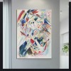 Abstrakcyjna ekspresjonistyczna sztuka na płótnie: Kolorowy Kandinsky - Inspirowany