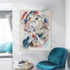 Abstrakcyjna ekspresjonistyczna sztuka na płótnie: Kolorowy Kandinsky - Inspirowany