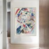 Abstrakcyjna ekspresjonistyczna sztuka na płótnie: Kolorowy Kandinsky - Inspirowany