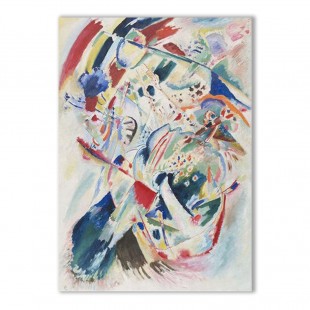 Abstrakcyjna ekspresjonistyczna sztuka na płótnie: Kolorowy Kandinsky - Inspirowany