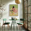 „Afternoon Pour” – figuratywny obraz piknikowy w stylu vintage, idealny na dekorację ścienną