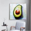 Avocado Beauty – trójwymiarowa tekstura ścienna z awokado – żywy wystrój kuchni i jadalni