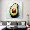 Avocado Beauty – trójwymiarowa tekstura ścienna z awokado – żywy wystrój kuchni i jadalni