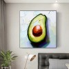 Avocado Beauty – trójwymiarowa tekstura ścienna z awokado – żywy wystrój kuchni i jadalni