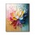 Bloom Radiance – Kolorowy, teksturowany obraz olejny z motywem kwiatowym do nowoczesnego, eleganckiego wystroju