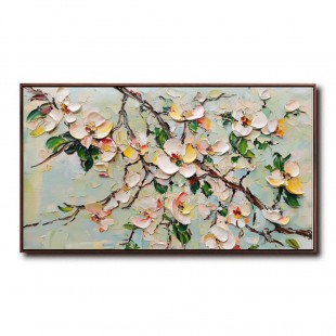 Blossom Reverie: Teksturowana sztuka