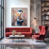 Boss Quack – Portret kaczki graffiti, obraz miejski pop-art na płótnie
