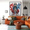 Chill Mode – obraz olejny z psem w stylu pop-art, miejska sztuka ścienna ze zwierzętami w stylu ulicznym do nowoczesnych wnętrz