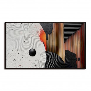 Cosmic Vortex-3D Teksturowany abstrakcyjny obraz geometryczny do nowoczesnego wystroju