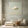 Dream Drift - abstrakcyjna sztuka ścienna 3D Cloud, stonowany, minimalistyczny obraz dekoracyjny