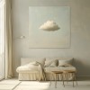 Dream Drift - abstrakcyjna sztuka ścienna 3D Cloud, stonowany, minimalistyczny obraz dekoracyjny