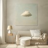 Dream Drift - abstrakcyjna sztuka ścienna 3D Cloud, stonowany, minimalistyczny obraz dekoracyjny