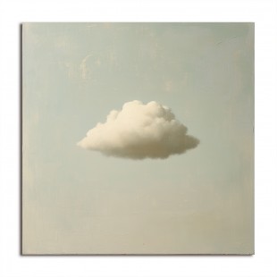Dream Drift - abstrakcyjna sztuka ścienna 3D Cloud, stonowany, minimalistyczny obraz dekoracyjny
