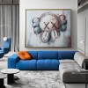 Emotive Companion – Nowoczesna, abstrakcyjna sztuka ścienna inspirowana stylem KAWS