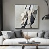 Geometric Grace: Geometryczna abstrakcyjna sztuka ścienna w kolorze czarnym, białym i szarym – teksturowana, minimalistyczna dekoracja do nowoczesnych wnętrz