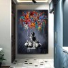 Graffiti Dreams — obraz olejny z balonem w stylu street art, nowoczesna sztuka ścienna pop