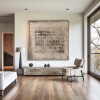 Grid Harmony-Wabi Sabi abstrakcyjny obraz w neutralnych odcieniach ziemi do salonu