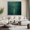 Luminous Depth – abstrakcyjny obraz olejny o fakturze