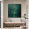 Luminous Depth – abstrakcyjny obraz olejny o fakturze