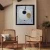 Mooncore Apple - Minimalistyczny abstrakcyjny obraz jabłka w nowoczesnej geometrycznej grafice ściennej