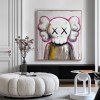 Oryginalny, ręcznie malowany obraz olejny inspirowany stylem KAWS | Dekoracja ścienna w stylu miejskiego pop-artu