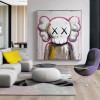 Oryginalny, ręcznie malowany obraz olejny inspirowany stylem KAWS | Dekoracja ścienna w stylu miejskiego pop-artu