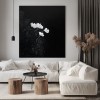 Ponadczasowa elegancja – minimalistyczny obraz kwiatowy o teksturze do nowoczesnego wystroju