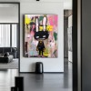 Rebel Bunny – Żywa dekoracja ścienna z motywem króliczka w stylu graffiti