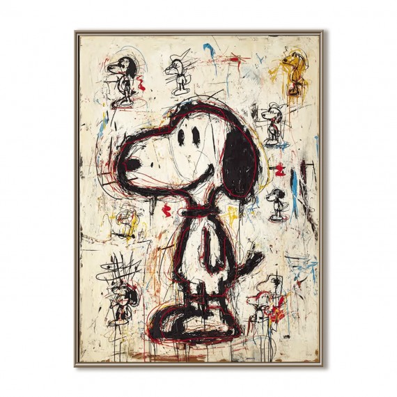 Street Pup – abstrakcyjna sztuka psów w stylu graffiti | Ekspresjonizm kreskówkowy inspirowany pop-artem