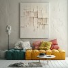 Wabi-Sabi Layers – Beżowa, teksturowana, abstrakcyjna sztuka ścienna – Neutralne tony, minimalistyczny wystrój domu