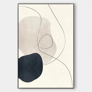 Wabi sabi WALL ART - Minimalistyczny FLOW #Iris008