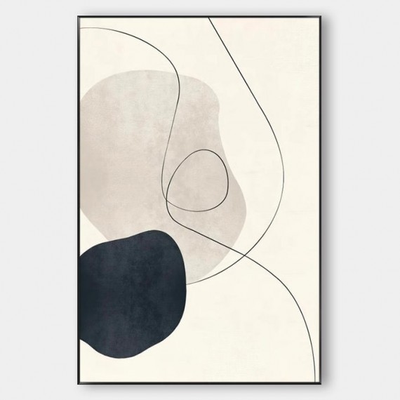 Wabi sabi WALL ART - Minimalistyczny FLOW #Iris008