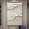 Warstwy Wabi-Sabi: Beżowy spokój – abstrakcyjny dyptyk ścienny: Neutralne obrazy na płótnie w kolorze beżowym i szarym do nowoczesnego, minimalistycznego wystroju domu