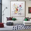 Whimsy Loop – abstrakcyjne graffiti z postacią myszy | Teksturowana sztuka ścienna inspirowana kreskówką