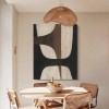 Ziemista elegancja – neutralna abstrakcja w stylu Wabi Sabi | Minimalistyczna dekoracja ścienna