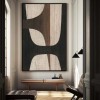 Ziemista elegancja – neutralna abstrakcja w stylu Wabi Sabi | Minimalistyczna dekoracja ścienna